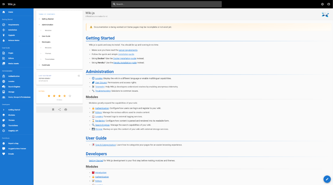 WikiJS